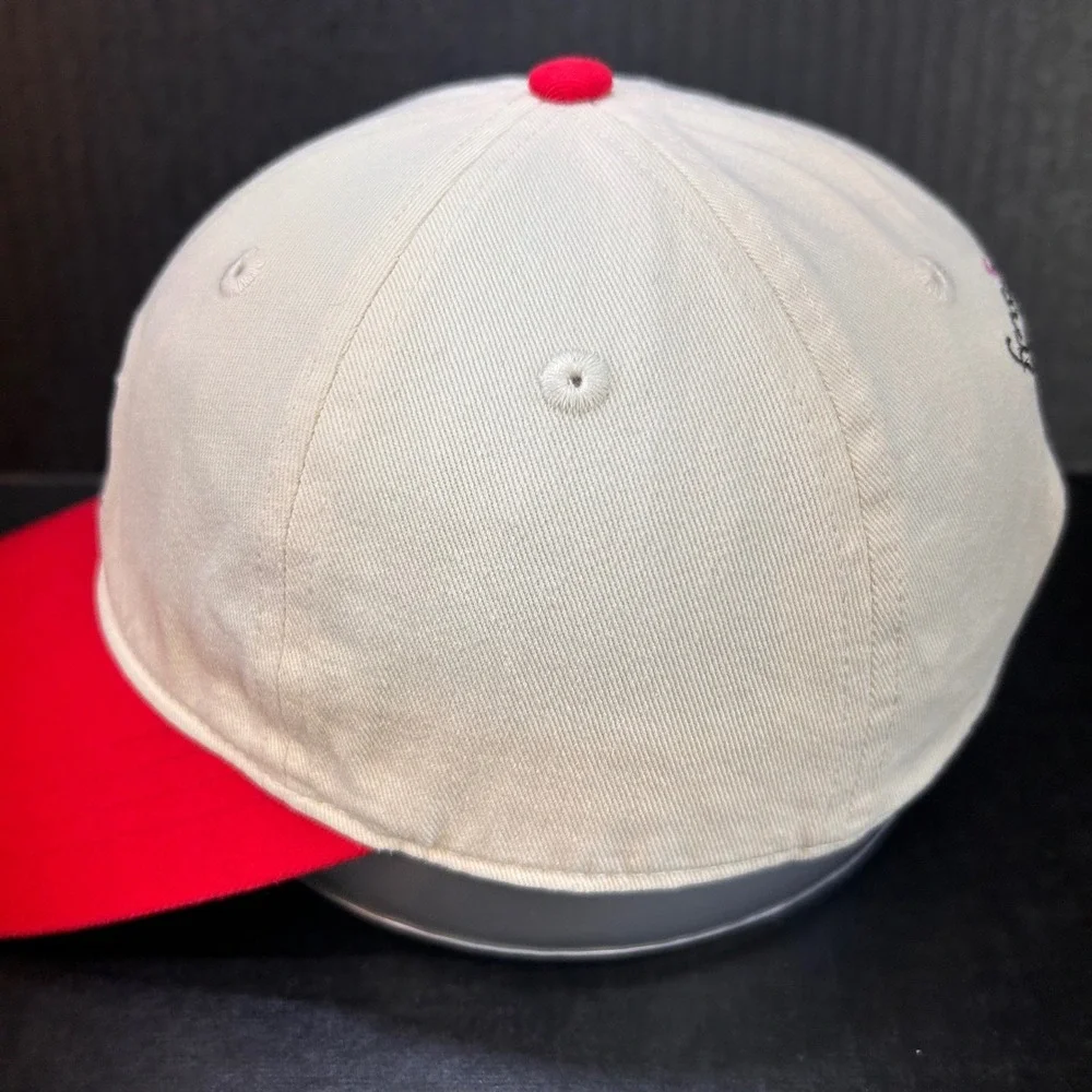 Pink Golf Cart Womens Cream Red Frasier Sterling Sport Baseball Cap OSFM